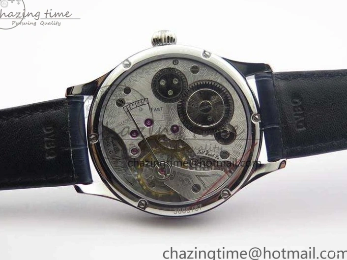 MIROTIME 0115 Portuguese Fa Jones IW544203 SS GSF 1:1 Best Edition White Dial On Leather Strap Trendsetting 7235